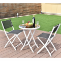 Space saving foldable bistro set tesling garden art furniture